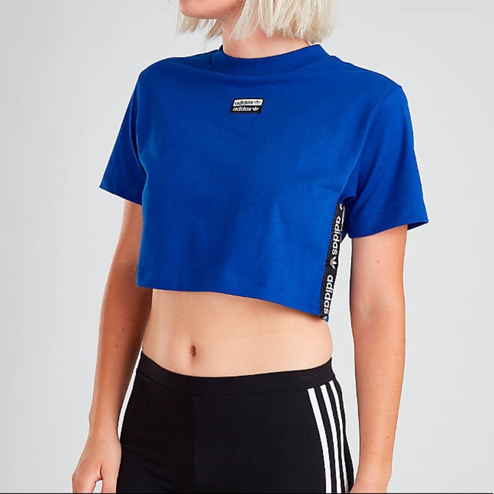 Blue Adidas crop top💙